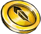 A gold coin of Robin Mood.